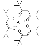 Tris(2,2,6,6-tetramethyl-3,5-heptanedionato)aluminum molecular structure (CAS 14319-08-5)