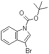 3-Bromo-1H-indole-1-carboxylic acid 1,1-dimethylethyl ester molecular structure (CAS 143259-56-7)