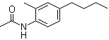 结构式 CAS# 143360-00-3, N-(4-丁基-2-甲基苯基)乙酰胺