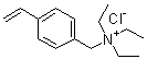 structure of CAS# 14350-43-7, Triethyl(4-vinylbenzyl)ammonium chloride;4-(Triethylammoniomethyl)styrene chloride