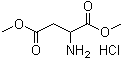 structure of CAS# 14358-33-9, DL-Aspartic acid dimethyl ester hydrochloride