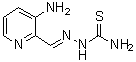 structure of CAS# 143621-35-6, Triapine;3-AP; 3-Aminopyridine-2-carboxaldehyde thiosemicarbazone; NSC 663249; OCX 0191; OCX 191; Pan 811