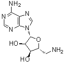 结构式 CAS# 14365-44-7, 5'-脱氧-5'-氨基腺苷