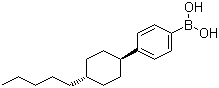 结构式 CAS# 143651-26-7, 4-(反式-4-戊基环己基)苯硼酸