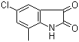 structure of CAS# 14389-06-1, 5-Chloro-7-methylisatin;5-Chloro-7-methyl-1H-indole-2,3-dione