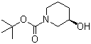 structure of CAS# 143900-43-0, (R)-1-Boc-3-Hydroxypiperidine;(R)-tert-Butyl-3-hydroxypiperidine-1-carboxylate