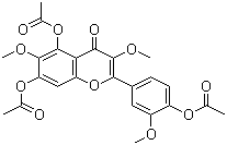 Jaceidin triacetate molecular structure (CAS 14397-69-4)