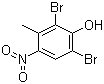 2,6-Dibromo-3-methyl-4-nitrophenol molecular structure (CAS 14401-03-7)