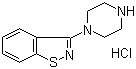 structure of CAS# 144010-02-6, 3-Piperazinobenzisothiazole hydrochloride;3-(1-Piperazinyl)-1,2-benzisothiazole hydrochloride