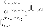 结构式 CAS# 14405-03-9, 2-氯乙酰氨基-2',5-二氯二苯甲酮