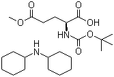 Boc-L-glutamic acid 5-methyl ester dicyclohexylamine salt molecular structure (CAS 14406-17-8)