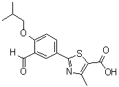 2-[3-Formyl-4-(2-methylpropoxy)phenyl]-4-methyl-5-thiazolecarboxylic acid molecular structure (CAS 144060-62-8)