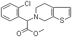 结构式 CAS# 144457-43-2, 2-(2-氯苯基)-2-(4,5-二氢噻吩并[2,3-c]吡啶-6(7H)-基)乙酸甲酯