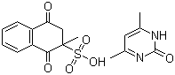 Menadione dimethylpyrimidinol bisulfite molecular structure (CAS 14451-99-1)