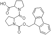 1-[1-[(9H-Fluoren-9-ylmethoxy)carbonyl]-L-prolyl]-D-proline molecular structure (CAS 144575-00-8)