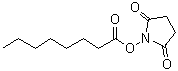 2,5-Dioxopyrrolidin-1-yl octanoate molecular structure (CAS 14464-30-3)