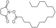 结构式 CAS# 14464-32-5, N-羟基琥珀酰亚胺硬酯酸酯