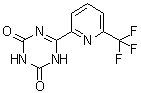 structure of CAS# 1446507-38-5, 6-[6-(Trifluoromethyl)-2-pyridinyl]-1,3,5-triazine-2,4(1H,3H)-dione;2,4-Dichloro-6-[6-(trifluoromethyl)-2-pyridinyl]-1,3,5-triazine