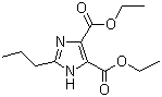 structure of CAS# 144689-94-1, Diethyl 2-propylImidazoledicarbonate;2-Propyl-1H-imidazole-4,5-dicarboxylic acid diethyl ester