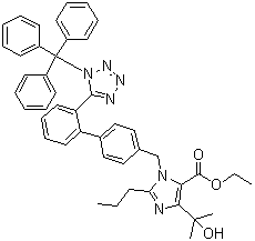 结构式 CAS# 144690-33-5, 三苯甲基奥美沙坦乙酯