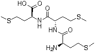 结构式 CAS# 14486-15-8, L-蛋氨酰-L-蛋氨酰-L-蛋氨酸; 三蛋氨酸