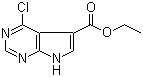 结构式 CAS# 144927-57-1, 4-氯-7H-吡咯并[2,3-d]嘧啶-5-甲酸乙酯