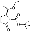 结构式 CAS# 144978-35-8, Boc-D-焦谷氨酸乙酯