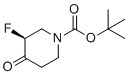structure of CAS# 1450879-67-0, tert-butyl (3S)-3-fluoro-4-oxopiperidine-1-carboxylate