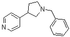 4-[1-(Phenylmethyl)-3-pyrrolidinyl]pyridine molecular structure (CAS 145105-06-2)