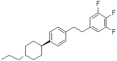 1,2,3-Trifluoro-5-[2-[4-(trans-4-propylcyclohexyl)phenyl]ethyl]benzene molecular structure (CAS 145131-02-8)