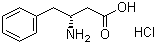 structure of CAS# 145149-50-4, (R)-3-Amino-4-phenylbutyric acid hydrochloride;D-beta-Homophenylalanine hydrochloride