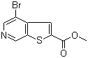 Methyl 4-bromothieno[2,3-c]pyridine-2-carboxylate molecular structure (CAS 145325-40-2)