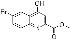 结构式 CAS# 145369-93-3, 6-溴-4-羟基喹啉-2-甲酸甲酯