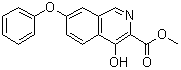 structure of CAS# 1455091-10-7, 4-Hydroxy-7-phenoxy-3-isoquinolinecarboxylic acid methyl ester