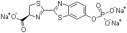 结构式 CAS# 145613-12-3, D-虫荧光素 6'-O-磷酸三钠盐