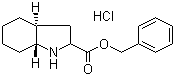 structure of CAS# 145641-35-6, Benzyl (2S,3aR,7aS)-octahydroindole-2-carboxylate hydrochloride;(2S,3aR,7aS)-Octahydro-1H-indole-2-carboxylic acid phenylmethyl ester hydrochloride