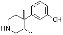 structure of CAS# 145678-87-1, (+)-(3S,4S)-3,4-Dimethyl-4-(3-hydroxyphenyl)piperidine;3-[(3S,4S)-3,4-Dimethyl-4-piperidinyl]phenol