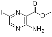Methyl 3-amino-6-iodopyrazine-2-carboxylate molecular structure (CAS 1458-16-8)