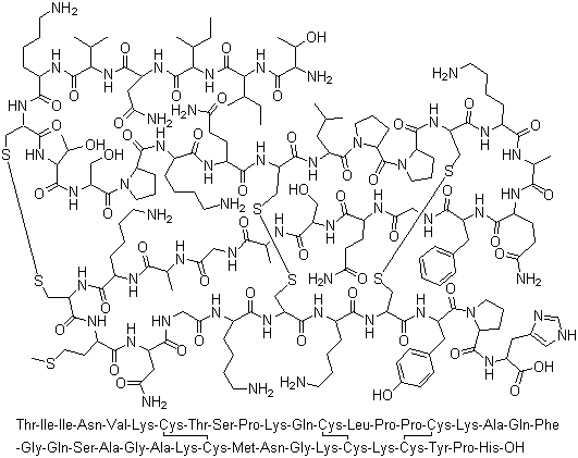 structure of CAS# 145808-47-5, Margatoxin