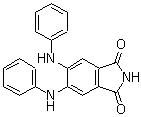 structure of CAS# 145915-58-8, CGP 52411;4,5-Dianilinophthalimide; 5,6-Bis(phenylamino)-1H-isoindole-1,3(2H)-dione