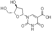 结构式 CAS# 14599-46-3, 5-羧基-2'-脱氧尿苷