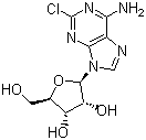 结构式 CAS# 146-77-0, 2-氯腺嘌呤核苷