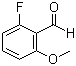structure of CAS# 146137-74-8, 2-Fluoro-6-methoxybenzaldehyde;2-Methoxy-6-fluorobenzaldehyde; 6-Fluoro-o-anisaldehyde