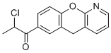 结构式 CAS# 146330-68-9, 2-氯-1-(5H-苯并吡喃并[2,3-b]吡啶-7-基)-1-丙酮