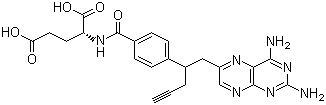 10-炔丙基-10-去氮杂氨基蝶呤分子结构 (CAS 146464-95-1)