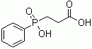 structure of CAS# 14657-64-8, 3-Hydroxyphenylphosphinyl-propanoic acid;2-Carboxyethyl(phenyl)phosphinic acid; CEPPA