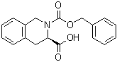 结构式 CAS# 146684-74-4, (3R)-2-苄氧羰基-1,2,3,4-四氢异喹啉-3-羧酸