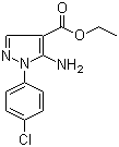 结构式 CAS# 14678-87-6, 5-氨基-1-(4-氯苯基)-1H-吡唑-4-羧酸乙酯
