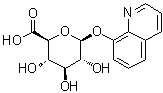 structure of CAS# 14683-61-5, 8-Quinolinyl beta-D-glucopyranosiduronic acid;NSC 87518