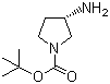 structure of CAS# 147081-44-5, (S)-(-)-1-Boc-3-aminopyrrolidine;(S)-(-)-1-tert-Butoxycarbonyl-3-aminopyrrolidine